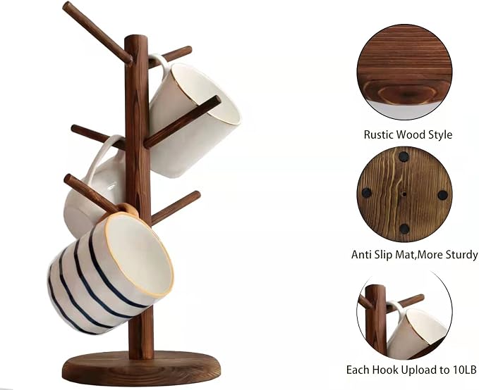 Dorhors Mug Holder Tree, Coffee Cup Holder - Image 4