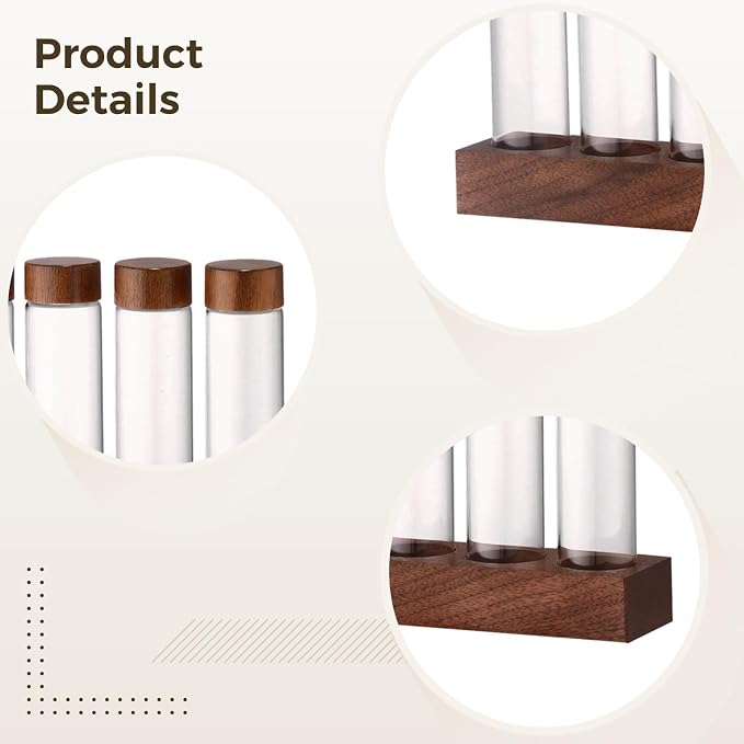 Bean Cellar With 6-Hole Walnut Base - Image 4