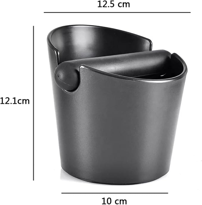 VIA CREMA Stainless Steel Espresso Knock Box Coffee Grounds Container Non-Slip - Image 2