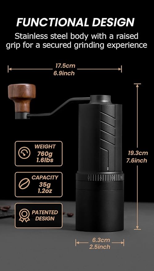 Vevok Chef O20 Manual Coffee Grinder - Image 5