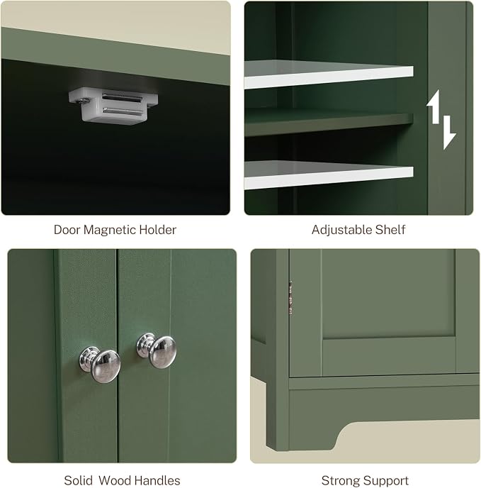 TEENFON Bathroom Storage Cabinet, Bathroom Cabinet - Image 8