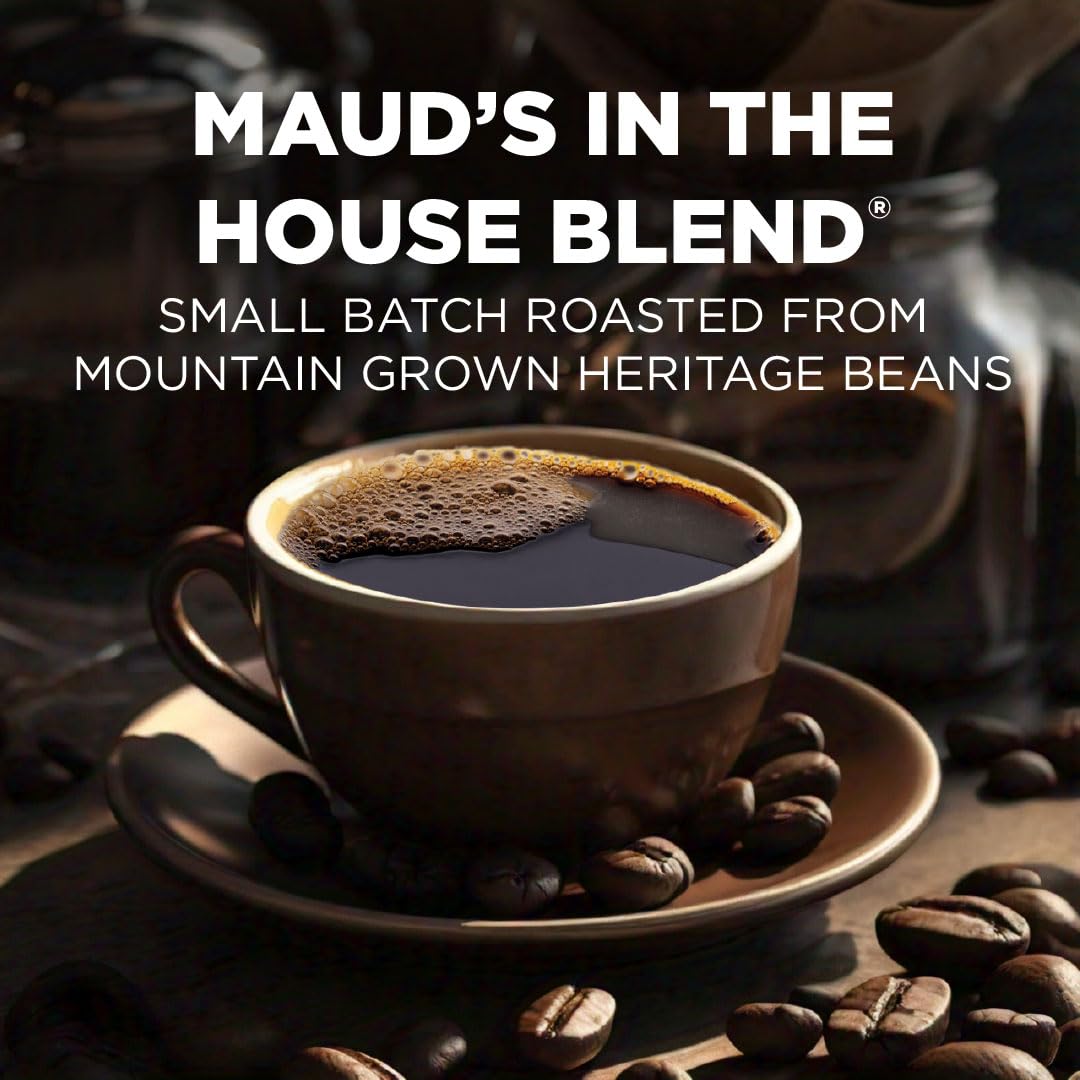 Maud's Medium Roast Coffee Pods, 200 ct, Recyclable Single Serve Pods – 100% Arabica Coffee, Compatible with Keurig K Cups Maker