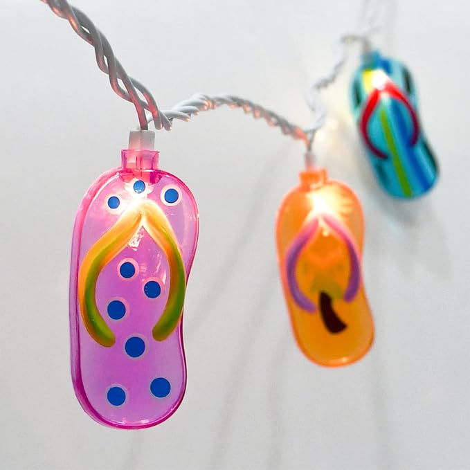 8.5Ft Slipper String Lights Tropical Beach Themed String Lights by Cbebew