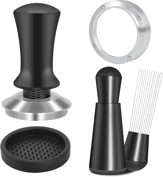 Reoszeank 58mm Espresso Accessories Kit, Spring Loaded Calibrated Tamper by Reoszeank