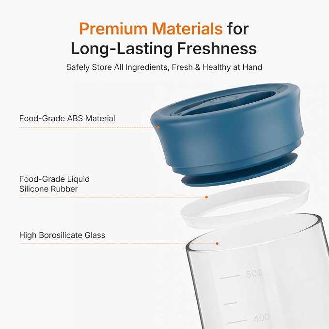 Airtight Glass Jar with Rotary Lid, 17oz Borosilicate Glass Storage Container - Image 9