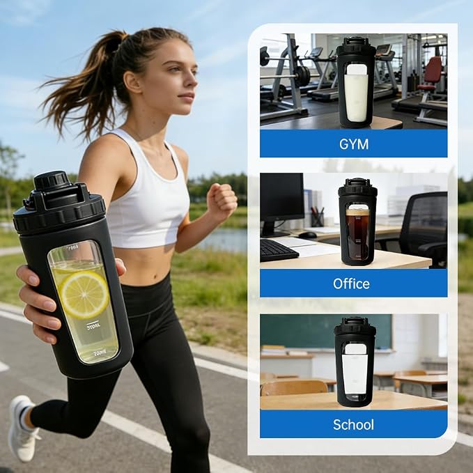 26oz Glass Protein Shaker Bottle - Image 3