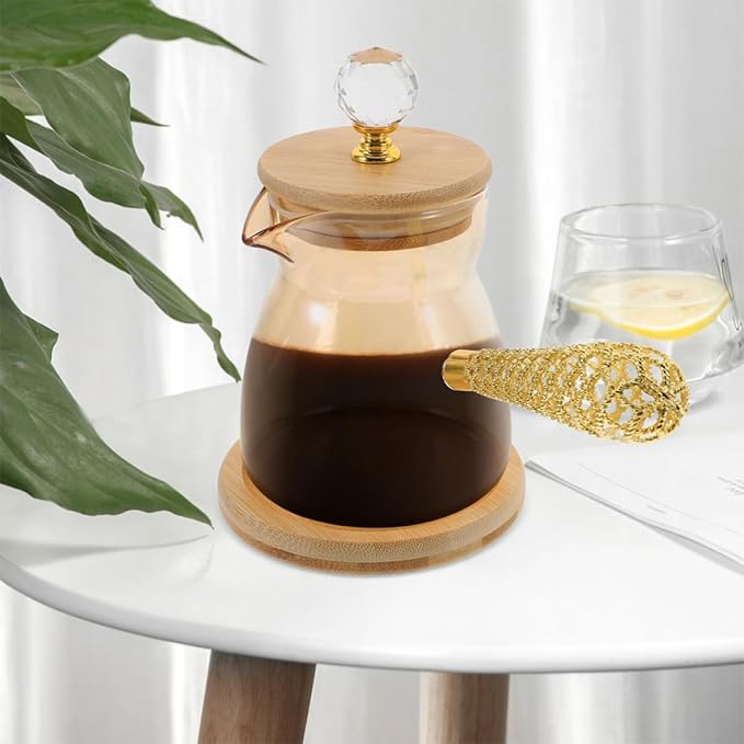 2pcs Turkish Coffee Pot and Glass Tea Kettle 350ml - Image 7