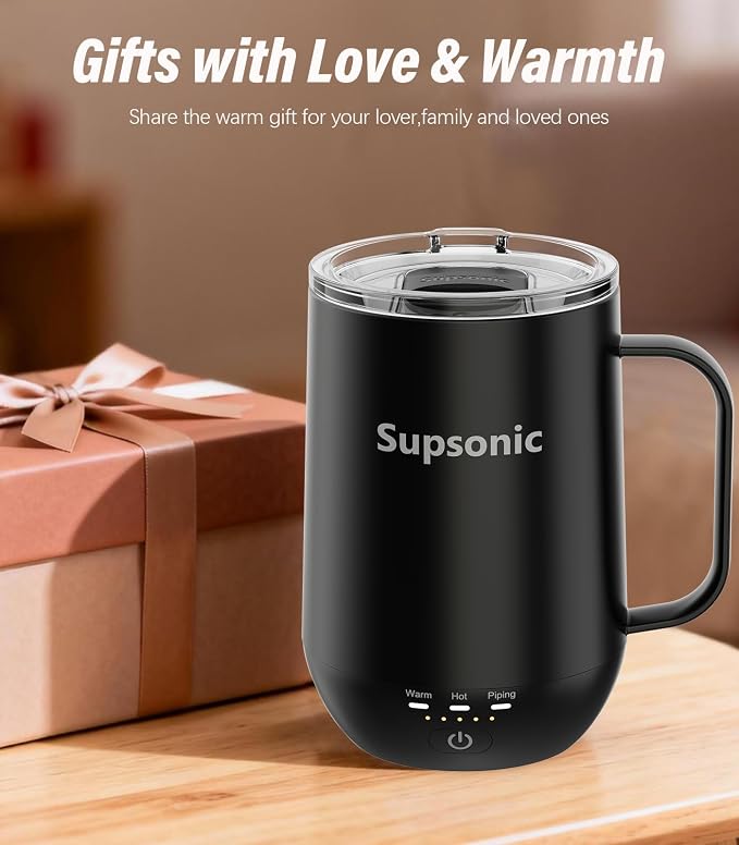 Supsonic - 16oz Self Heating Coffee Mug, Smart Heated Coffee Mug Faster - Image 5