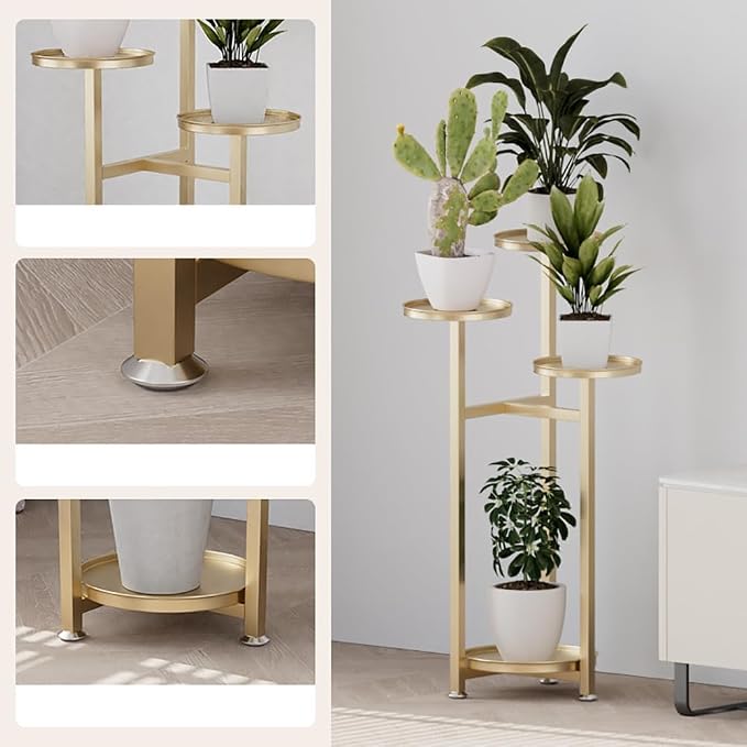 Takywep Corner Plant Shelving Multi-Layer Heavy Duty Metal Flower Pot Stand - Image 3