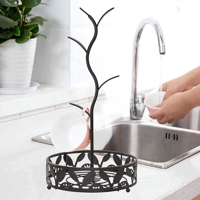 VANRA Mug Tree Holder Stand Coffee Mug Rack Countertop - Image 6