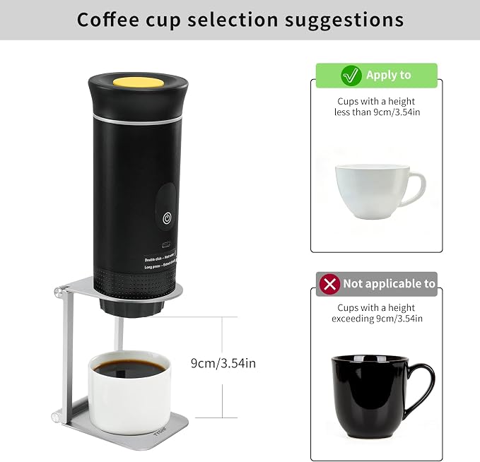 Pour Over Coffee Maker Stand, Foldable Portable Electric Espresso Machine Stand - Image 2