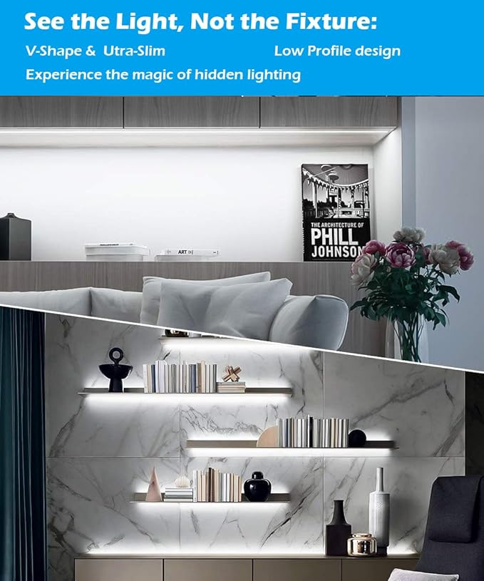 Cefrank V-Shape Under Cabinet Lighting Kit - Image 5