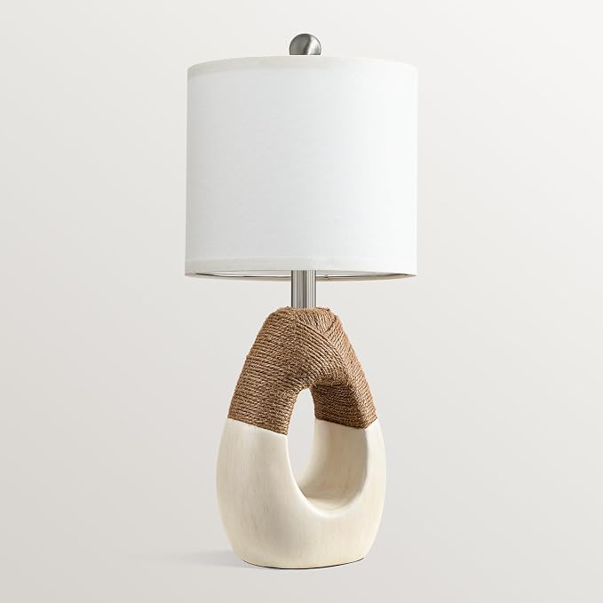 OYEARS 19” Boho Table Lamps Bedroom Living Room, Suitable - Image 8