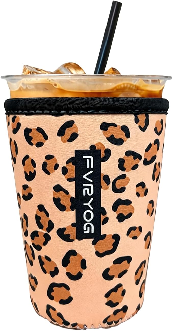 Reusable Insulated Neoprene Iced Coffee Sleeves by Fvryog