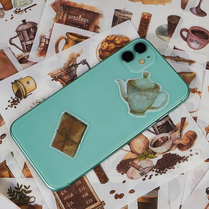 558pcs Coffee Journal Stickers, Ephemera - Image 8