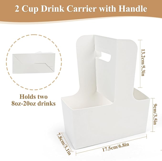 HFH Disposable 2-Cup Drink Carrier - Image 4
