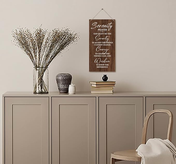 Serenity Prayer Wooden Decor Sign, God Grant Me The Serenity Wall Decor Sign - Image 4