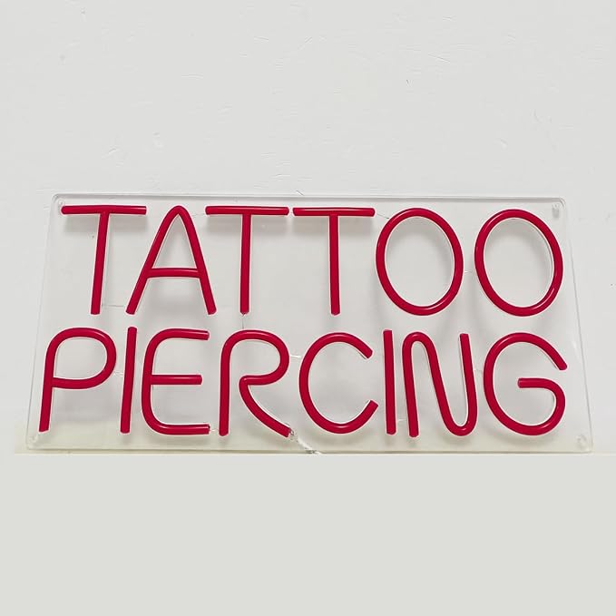 Britrio TATTOO Neon Light Sign for Tattoo Salon Studio Ear Body Piercing Shop - Image 8