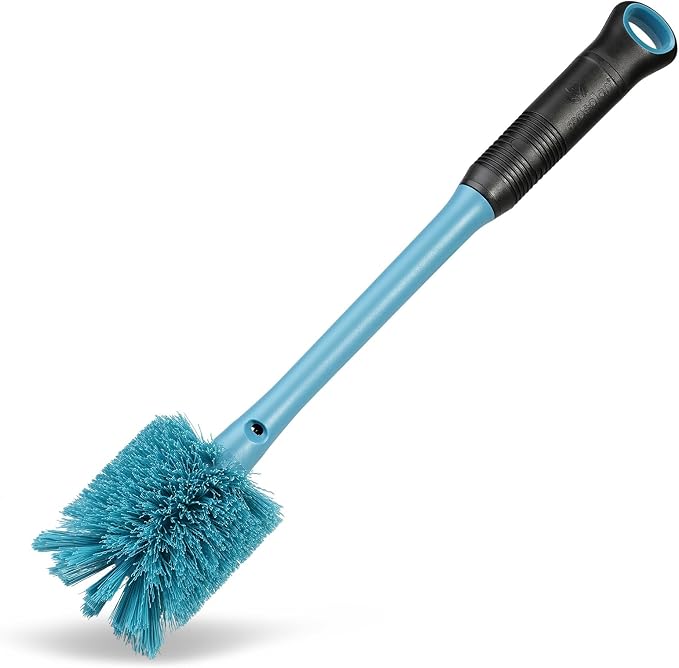 MOSOLAN 2-in-1 Water Bottle Brush and Straw Cleaner Brush, Long Handle Scrub - Image 3