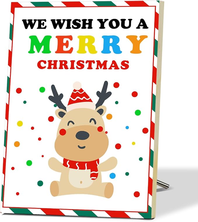 We Wish You A Merry Christmas Sign by Unknown