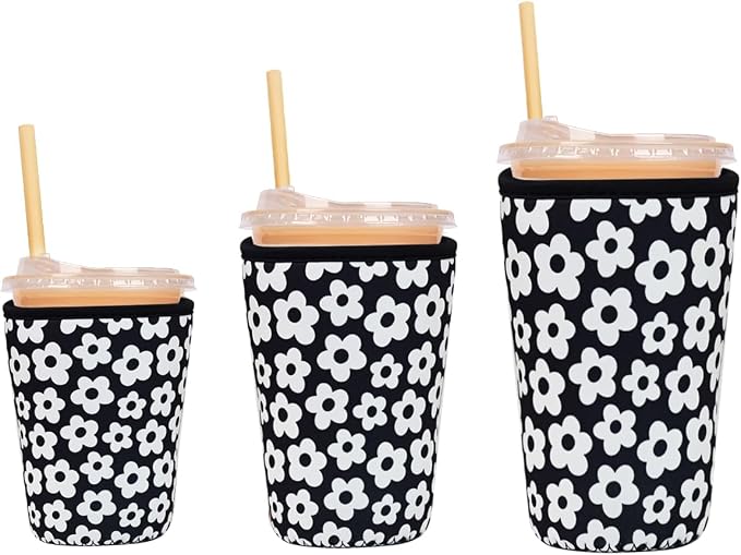 Reusable Insulated Sleeve for Iced Coffee Cup, Beverage Holder for Iced Coffee by Unknown