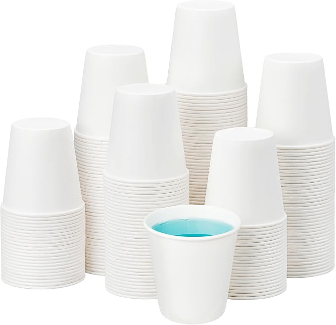RACETOP 300 Pack Paper Cups 3 oz, Bathroom Cups 3 oz, Disposable Bathroom Paper by RACETOP