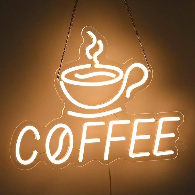 Planzo Coffee Neon Signs Light for Restaurant Coffee Shop Home Cafe Bar Beer - Image 4