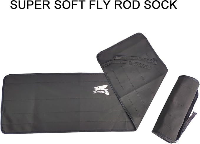 Aventik Neoprene Fly Rod Sock, 5-Compartment Fly Rod Sleeve Protector, Fishing - Image 3