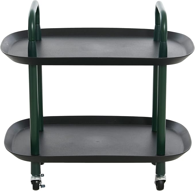 Main + Mesa Modern Plastic and Metal 2-Tier Trolley - Image 4