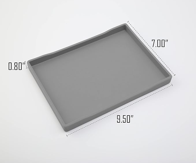 Gray Small Serving Tray, Countertop Organizer | - Image 6
