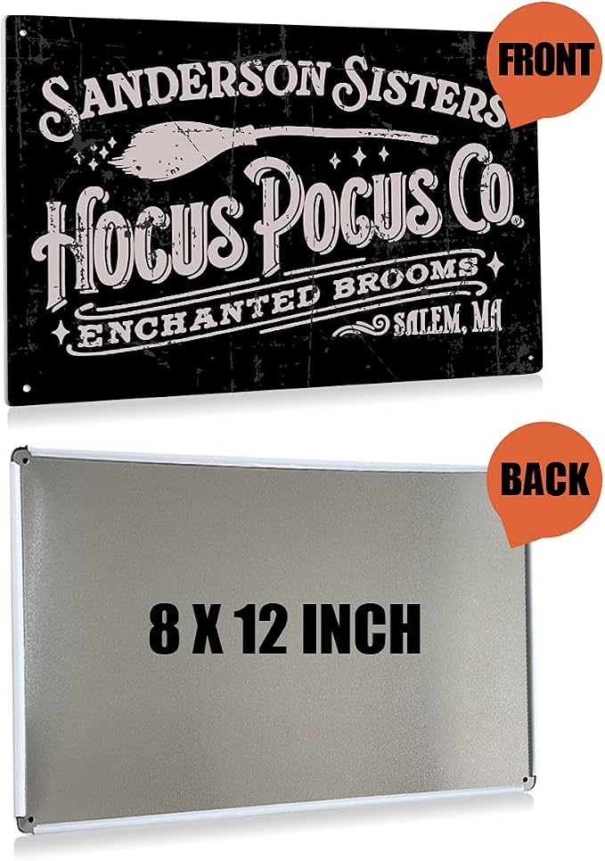 BEASTZHENG Retro Salem Wall Sign, Hocus Pocus Decor, Gift - Image 3