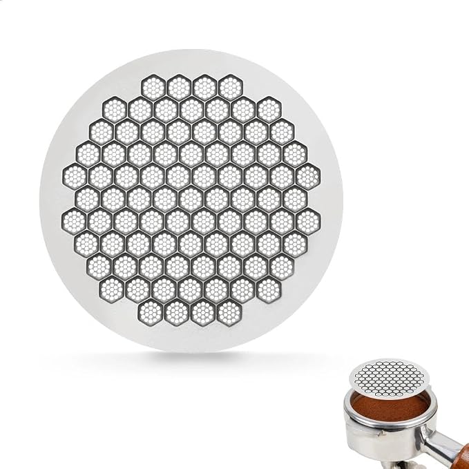 53mm Espresso Puck Screen, Stainless Steel Ultra Thin 0.8mm Puck Screen by watchget