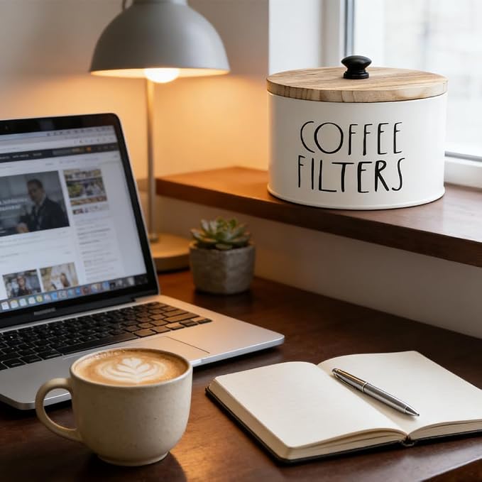 2 Pack White Coffee Filter Holder - Image 6