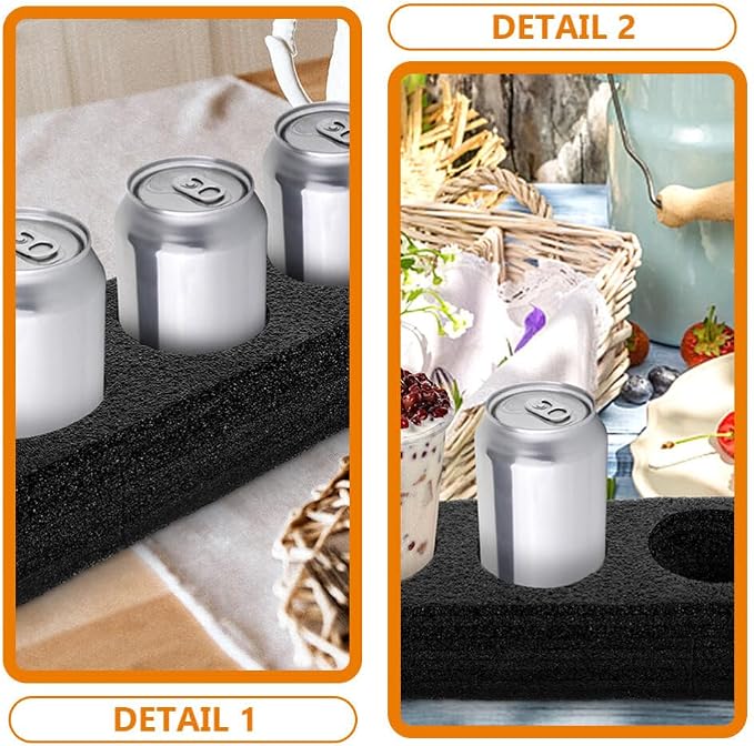 iplusmile 2pcs Coffee Cup Carrier Trays Lightweight Takeout Drink Holders - Image 3
