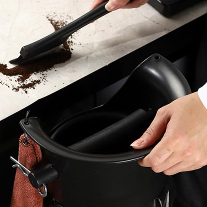Coffee Grounds Disposal Box Cylindrical Espresso Portafilter Cleaner Vertical - Image 6