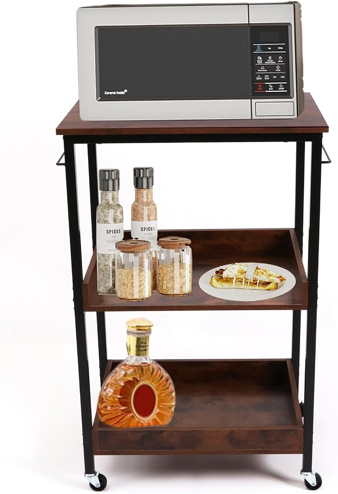 3-Tier Rolling Utility Cart - Image 9