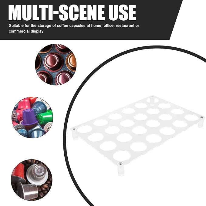 LIFKOME Coffee Capsule Holder Acrylic Storage Rack - Image 6