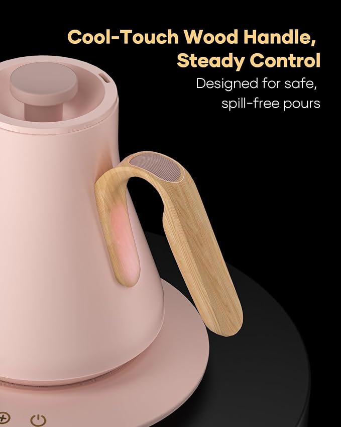 Cocinare Gooseneck Electric Kettle, ±1°F Precise Temperature Control, 1500W - Image 7