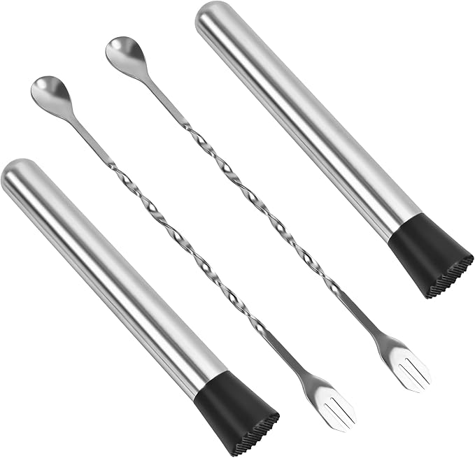 8-Inch Stainless Steel Muddler for Cocktails and Lemonade by Unknown
