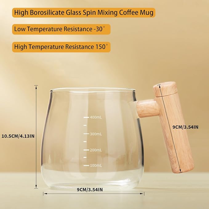 Self Stirring Mug, 400ML Self Stirring Coffee Mug Electric Mixing Mug High - Image 6