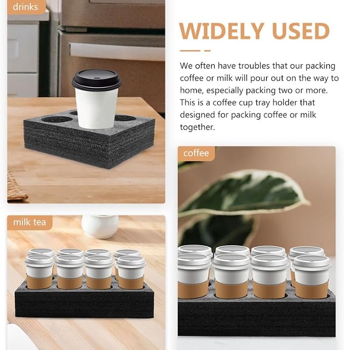 4 Pcs Portable Cup Tray Reused Cup Fixing Holder - Image 2