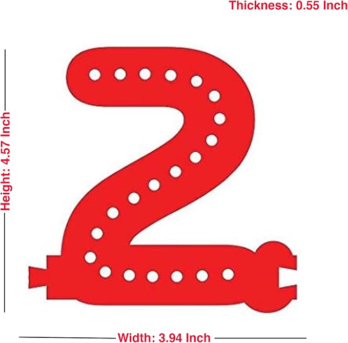 M&T Displays LED Marquee Letter Lights Modular Red Light Up Number Initial - Image 3