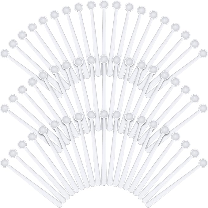 Chengu 200 Pieces Mini Measuring Spoons 1/32 Teaspoon Micro Scoops 0.15 ml Mini by CHENGU