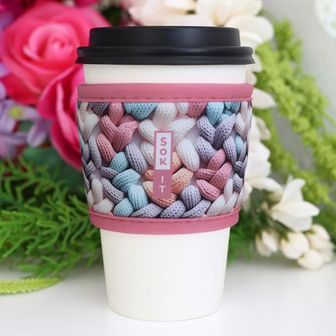Sok It HotSok Coffee & Tea Reusable Insulated Neoprene Cup Sleeve - Image 2