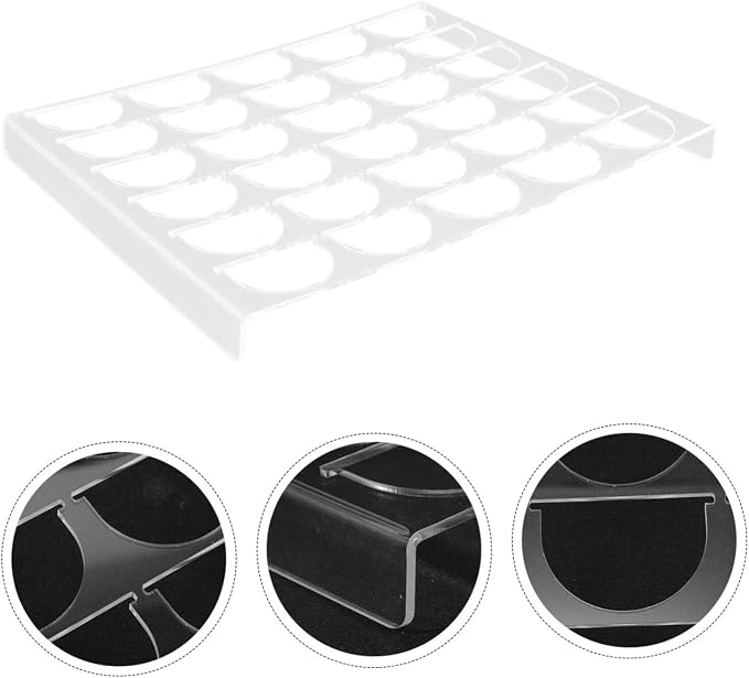 30grids Coffee Capsules Holder Rack Acrylic Organizer - Image 2