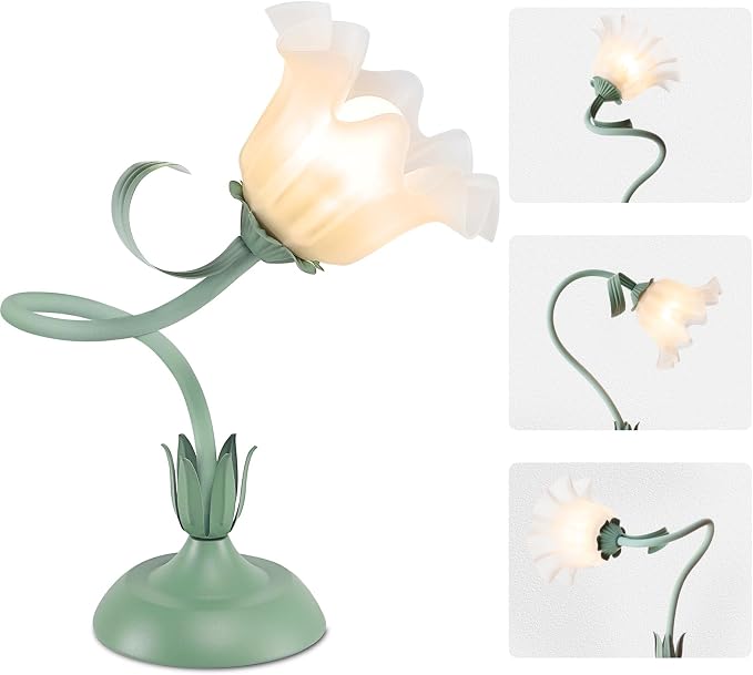 Cute Flower Desk Lamp, 3 Color Temperature Table Lamp by Fuzzbopn