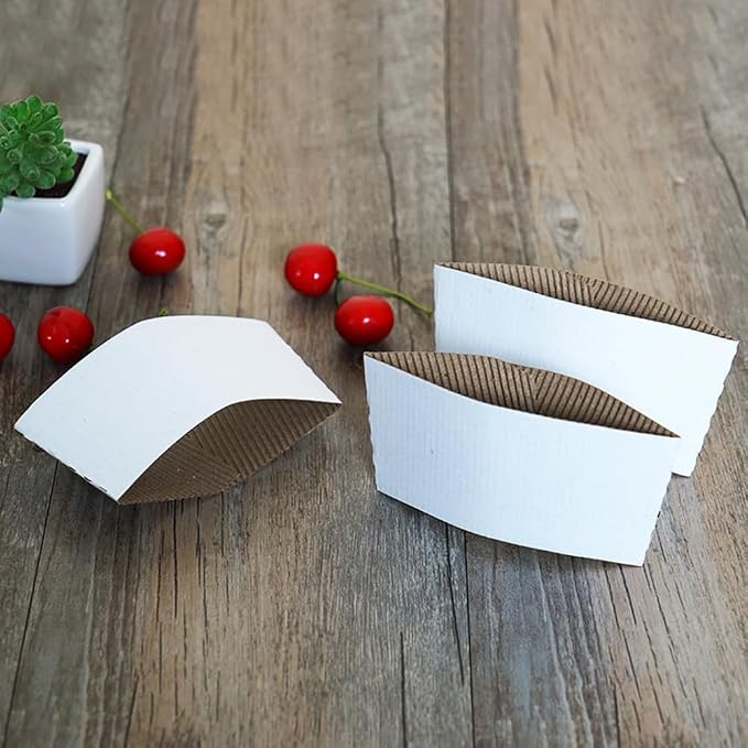 EchoDone 8 oz Disposable Coffee Cup Sleeves - Image 3