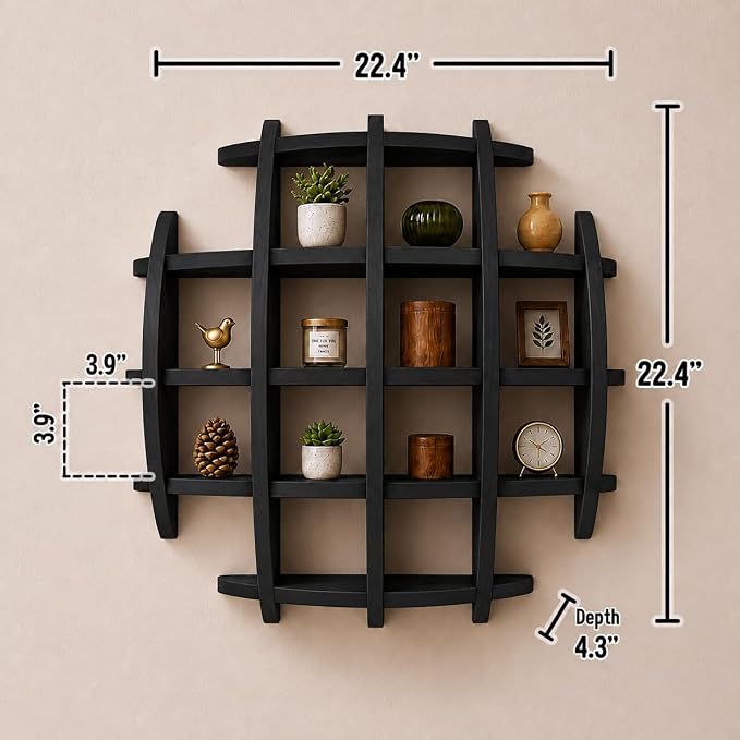 Circle Wall Shelf Wall Mounted - Image 3
