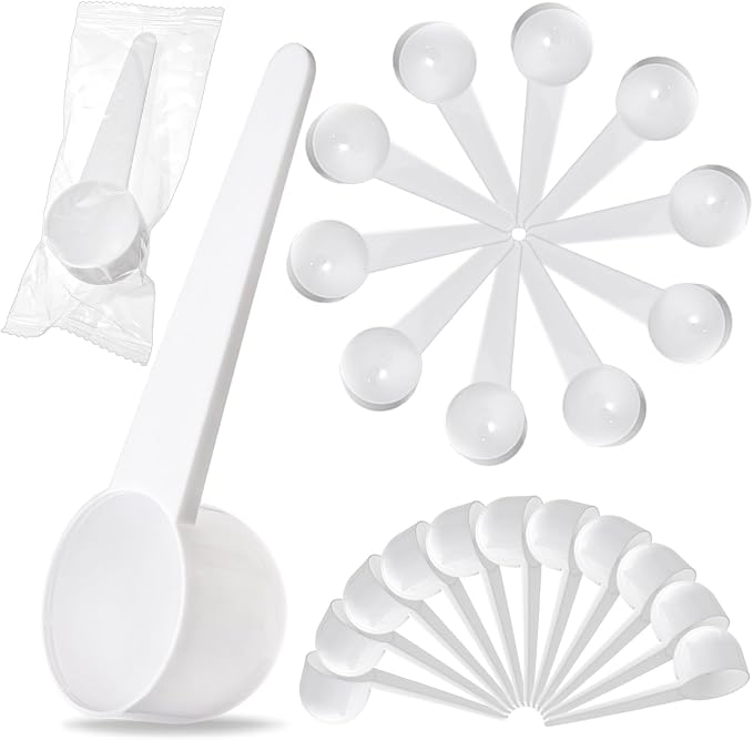 Foraineam 100 Pack Plastic Scoop Tablespoon Individually Wrapped, 20ml / 20cc by Foraineam