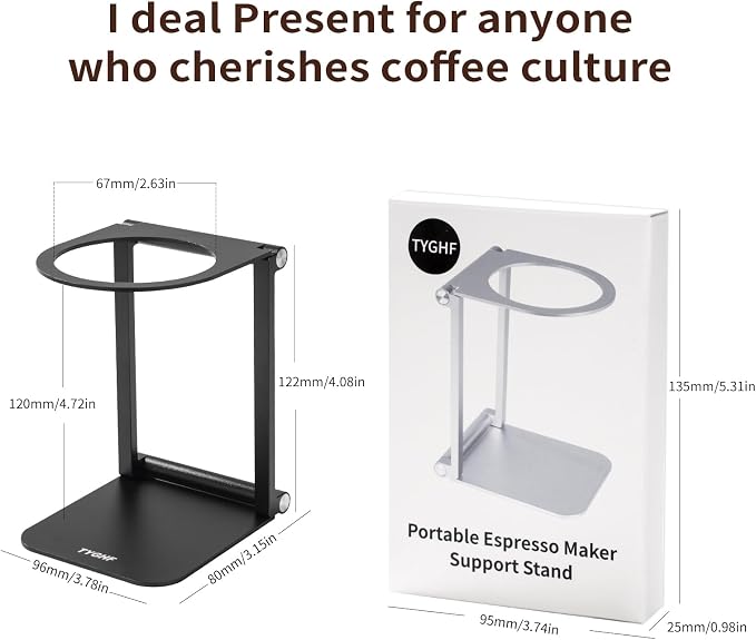 Pour Over Coffee Maker Stand, Foldable Portable Electric Espresso Machine Stand - Image 7